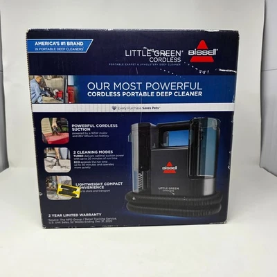 BISSELL Little Green Cordless Portable Deep Carpet Cleaner Model 3734 - Image 1 of 4