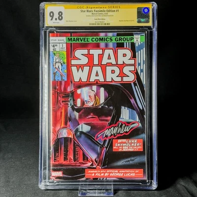 Star Wars #1 Facsímil CGC SS 9.8 ⚔️ Mike Mayhew Premium Sig ✨ Cubierta Vader Foto 1 de 2