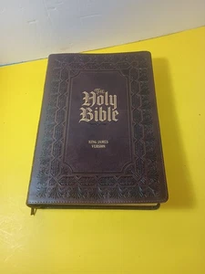 KJV Super Giant Print Edition Lux-Leather VG  - Picture 1 of 10
