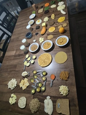 Lote de 70++ piezas NASCO cuenta comida falsa réplica utilería de alimentos  Foto 1 de 4