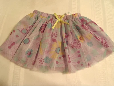 Falda Tutú Wonderkids 12 18 24 Meses o 3T Elección Floral Mariposas Nueva con Etiquetas Púrpura Foto 1 de 2