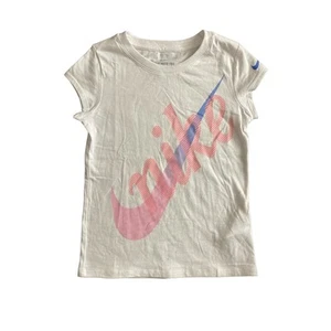 Nike Infant and Toddler Youth Girl's Soft Short Sleeve Tee (White, 6X) - Picture 1 of 2