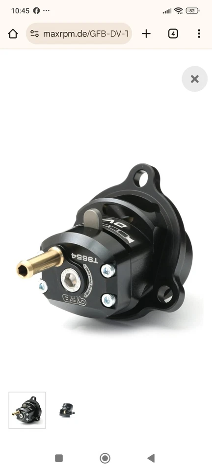 Gfb Dvx Umschaltventil T9654 Für Ford Volvo Porsche & Borg Warner Efr Turbos - Bild 1 von 2