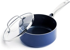 Casseruola 2 Quart con Coperchio, Antiaderente Ceramica Diamante Senza PFAS e PTFE - Foto 1 di 12