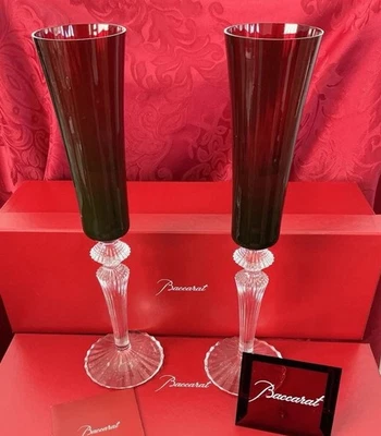 NUEVO EN CAJA FLAUTAS CHAMPAGNE FLUTISSIMO CRISTAL MILLE NUITS Francia BACCARAT impecable Foto 1 de 4