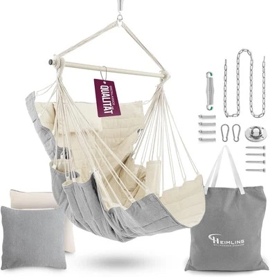 HEIMLING Hängesessel High-Class Outdoor & Indoor XXL Hängematte Garten Balkon  - Bild 1 von 4