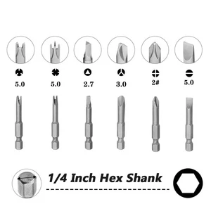 Special-shaped Screwdriver Bit Set U Y Shape Triangle Screw Driver Bit Power  ﻿ - Picture 1 of 20