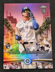 ORO/50 2022 Topps Cromo Ben Baller Julio Rodríguez Ridin Bajo Novato RC RL-9🔱 - Imagen 1 de 11