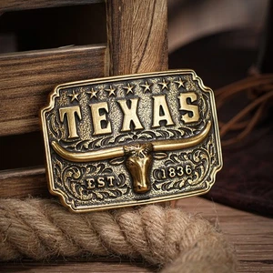 Belt Buckle for Men- Western Rodeo Texas Cowboy Large Belt Buckles Cattle - Picture 1 of 14
