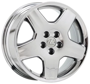 18" Lexus LS430 Bright Chrome wheel rim Factory OEM 2004-2006 single 74179 - Picture 1 of 7