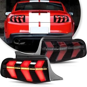 LED Tail Lights Sequential Turn sig For Ford Mustang 2010-2014 Smoke Brake Light - Bild 1 von 17