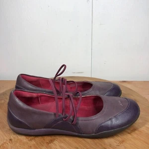 Orthoheel Shoes Womens 9.5 Melanie Mary Jane Purple Casual Flats Slip On Walking - Picture 1 of 14