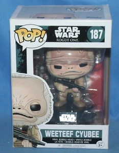 Funko Pop Star Wars Rogue One Weeteef Cyubeer Bobble Head Vinyl Figurine #187 - Picture 1 of 2