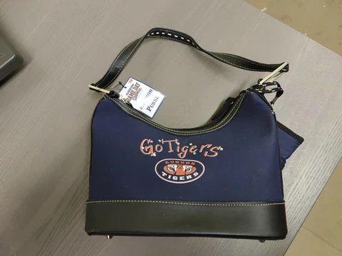 Officially Licensed Auburn Tigers Team Logo Women's Fashion Purse w/ Handle Cover