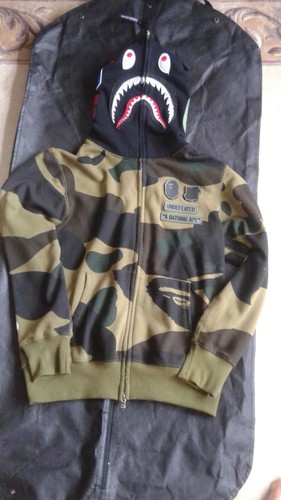 A BATHING APE (BAPE) FELPA CON CAPPUCCIO MIMETICA DA UOMO BAPE X UNDEFEATED TAGLIA M