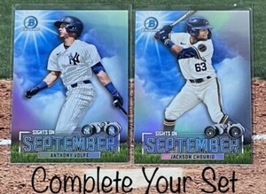 2023 Bowman Chrome Refractor - Sights on September - You Pick, Complete Your Set