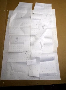 Pantalón Papel Patrón Elección 22" 24" 26" o 28" Cintura Profesional Hecho #677 - Imagen 1 de 1