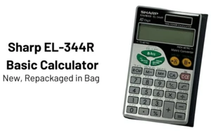 Calculadora portátil Sharp EL-344R 10 dígitos doble potencia (nueva - sin embalaje) - Imagen 1 de 1