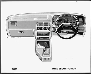 Ford Escort Mk4 & Orion Mk2 Dashboard c1986 Original UK Market Press Photograph - Picture 1 of 1