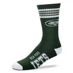 NFL Team Apparel New York Jets Crew Socks Size Medium MD M Men 5-10 Women 6-11 - Picture 1 of 1