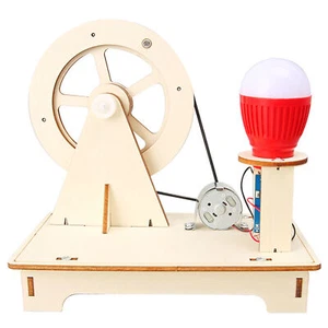 Hand Generator Wooden Assembled Car Toys Long Battery Life Generator Toys for - Picture 1 of 9