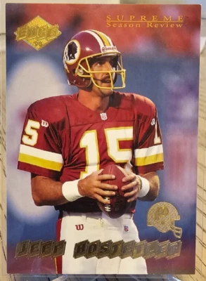 1998 Collector's Edge Supreme Season Review Jeff Hostetler #198 Redskins - Image 1 of 2