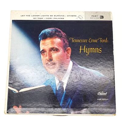 Tennessee Ernie Ford Hymns Part 3 45 RPM EP Record Capitol 1956 EAP 3-756 Y Foto 1 de 4