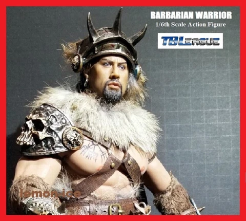 ❤️THE ROCK❤️ TBLeague Phicen BARBARIAN WARRIOR 1/6 Scale Male Action Figure Set Cover