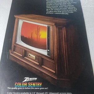Zenith TV Print Advert 1970s OR PICK ANY 3 AD FOR $24 FLIPSIDE Grumman Sunstream - Picture 1 of 6