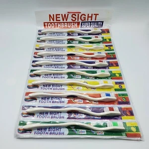 Nuevos cepillos de dientes Sight (paquete de 10 - cepillos de dientes sellados individuales) multicolor. - Imagen 1 de 5