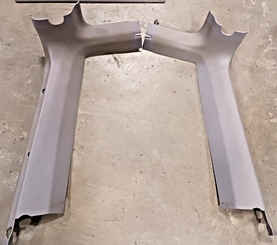 1997-2001 JEEP CHEROKEE SPORT XJ D PILLARS REAR HATCH TRIM PAIR GRAY OEM!!! - Image 1 of 2