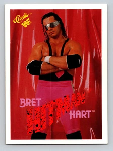 1990 Classic WWF #95 Bret Hitman Hart Vintage Trading Card Wrestling WWE - Picture 1 of 2