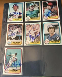 1981 FLEER BASEBALL SIGNED AUTOGRAPHED CARDS - Picture 1 of 1