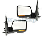 For 04-06 F150 Rear View Door Mirror Power Folding Signal & Puddle Lamp Set Pair
