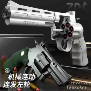 Pistola lancia revolver ZP5 357 fuoco continuo freccette morbide proiettile giocattolo - Foto 1 di 27