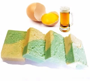 2 barras Acondicionamiento casero de cerveza y huevo Champú Burbujeante Barra Jabón con Aceite de Argán - Imagen 1 de 6