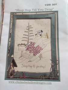 Shop Hop Till You Drop Quilten Thema Stickmuster Chickadee Hollow - Bild 1 von 2