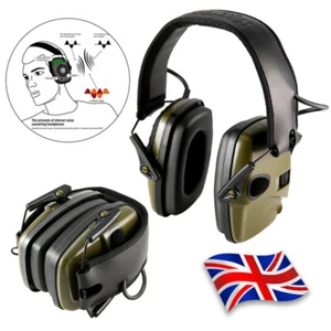 Electronic Ear Defenders Impact Sport Shooting Ear Protect Muffs Anti-noise Head - Picture 1 of 11