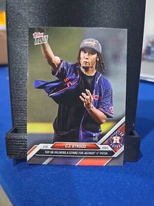 2024 Topps Now 79 C.J. Stroud Houston Astros Texans First Pitch PR 4109 - Picture 1 of 4