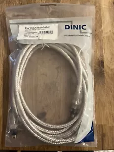 DINIC Firewire IEEE-1394 DV Cable 4 to 4 pin - 3m - DV Out to Laptop FW44-3 - Picture 1 of 4