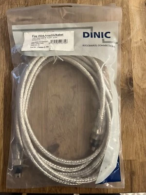 DINIC Firewire IEEE-1394 DV Cable 4 to 4 pin - 3m - DV Out to Laptop FW44-3 - Image 1 of 4