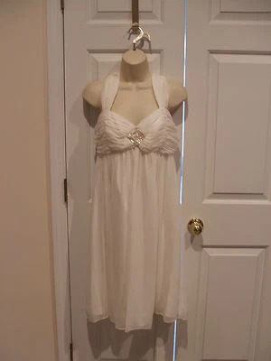 Nuevo con etiquetas Vestido de Boda Estilo Londres Noches Playa Verano Jardín Cintura Imperio TALLA 10 Foto 1 de 4