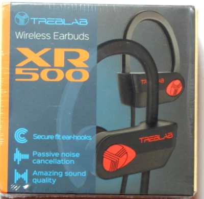 TREBLAB XR500 Bluetooth Running Headphones, IPX7 Waterproof, Noise Cancelling... - Image 1 of 2