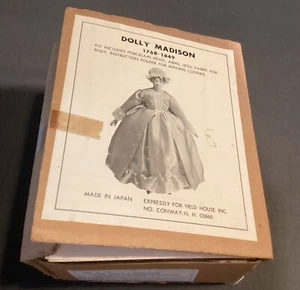 Yield House Dolly Madison Doll Making Kit No A-18 1768-1849 VTG MIJ Porcelain - Picture 1 of 9