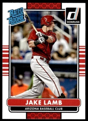 2015 Donruss RATED ROOKIE Jake Lamb Rookie Arizona Diamondbacks #44 R51 - Image 1 of 2