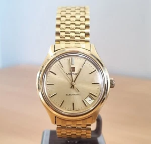 1970's Movado Surf Electronic Swiss 12 j Tuning Fork watch cal 50.0 FULL SET - Picture 1 of 16