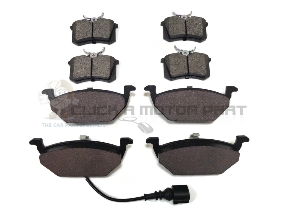 VW GOLF MK4 1.4 1.6 1.9 SDi 1998-2004 FRONT & REAR BRAKE DISC PADS NEW SET - Image 1 of 1