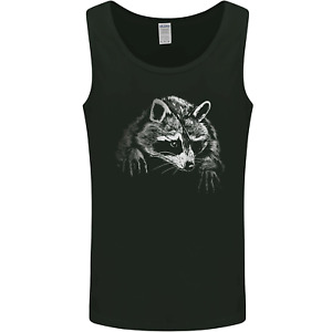 A Raccoon with an Eyepatch Mens Vest Tank Top