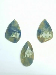 Multi Sapphire Fancy Shape 3 piece Loose Gemstones for Jewelry 28.4 gram weight - Picture 1 of 7