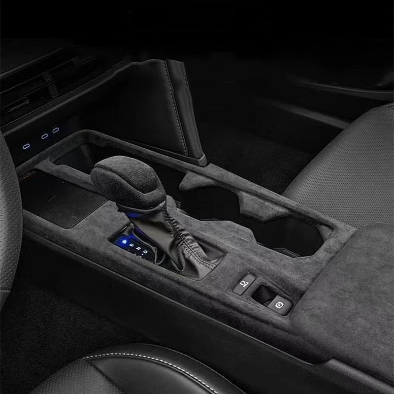 Reposabrazos interior de gamuza Alcantara palanca de cambios para Toyota Camry 2018-2024 Foto 1 de 4